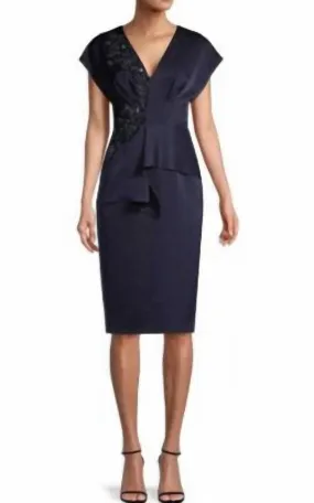 Aidan Mattox - V-Neck Cocktail Dress