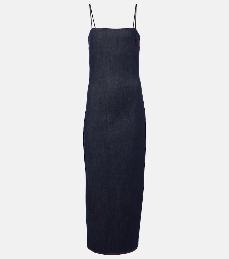 Alaia Denim midi dress