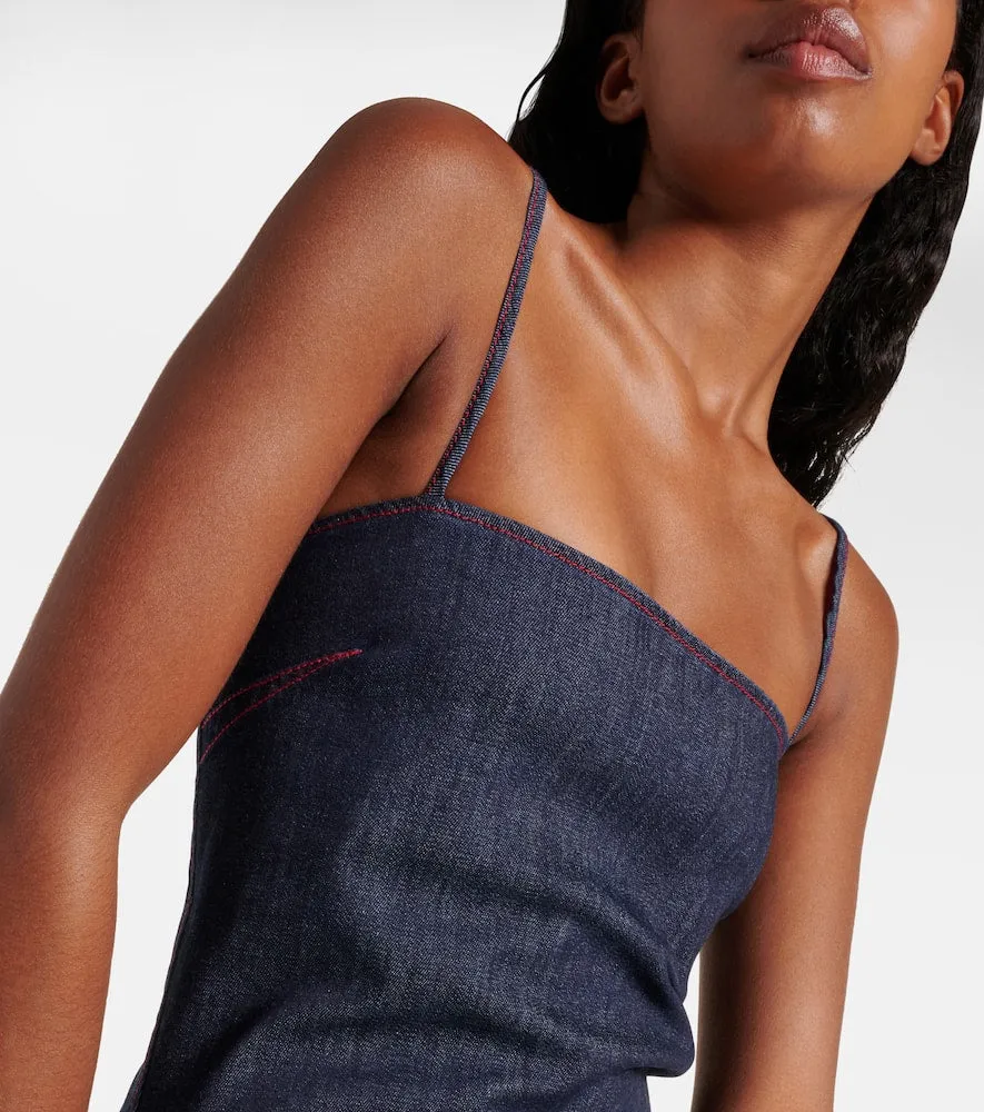 Alaia Denim midi dress