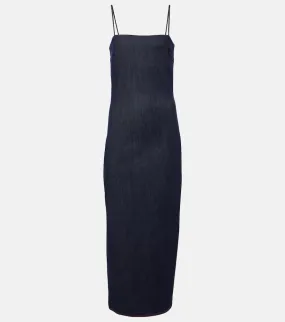 Alaia Denim midi dress