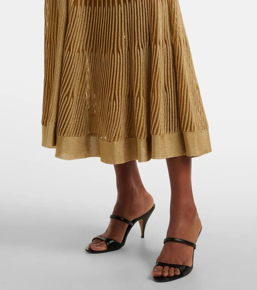 Altuzarra Anastasia knitted lam√É¬© midi dress
