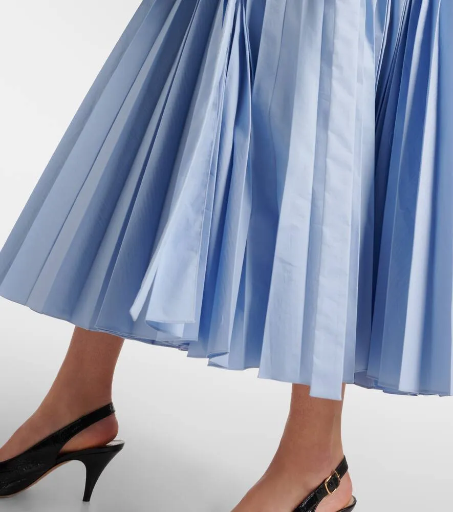 Altuzarra Binoche pliss√É¬© cotton-blend midi dress