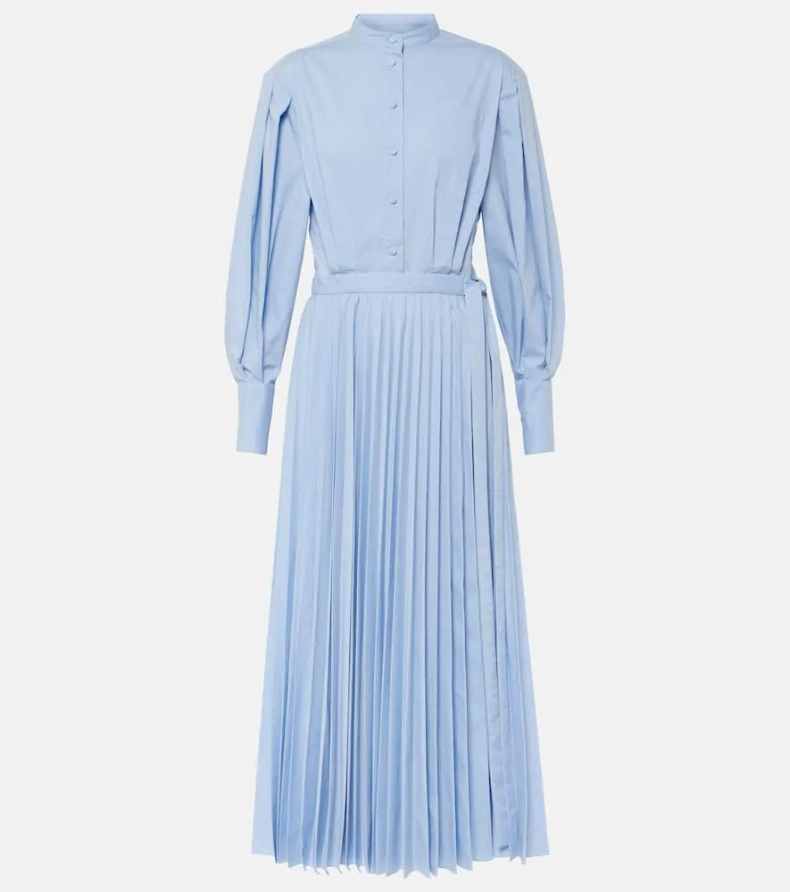 Altuzarra Binoche pliss√É¬© cotton-blend midi dress
