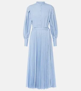 Altuzarra Binoche pliss√É¬© cotton-blend midi dress