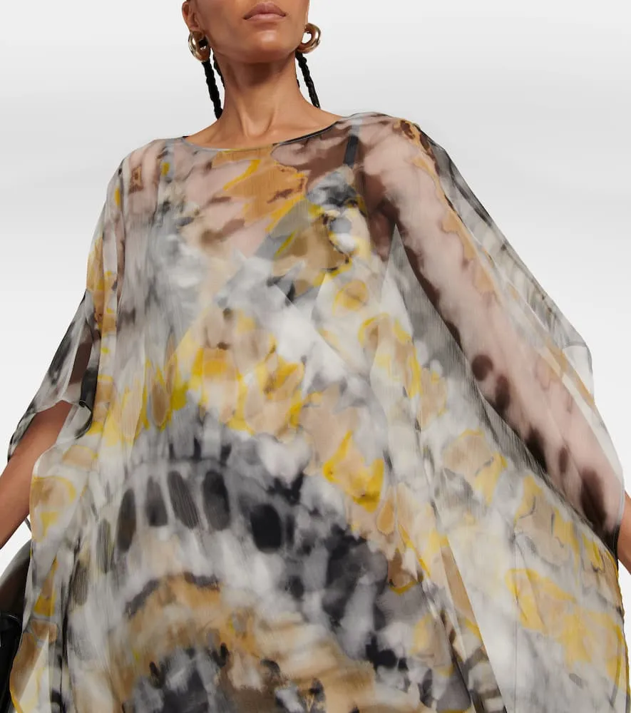 Chloe Printed silk kaftan