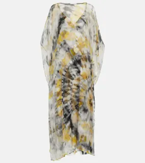 Chloe Printed silk kaftan