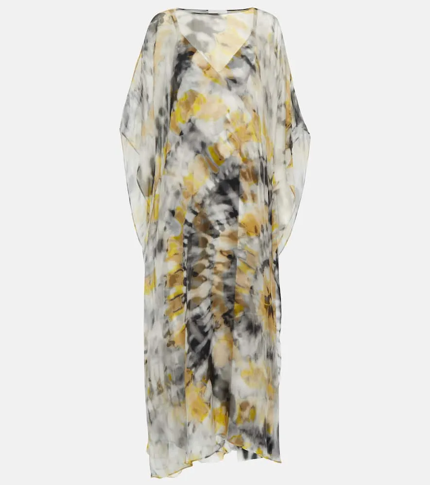 Chloe Printed silk kaftan