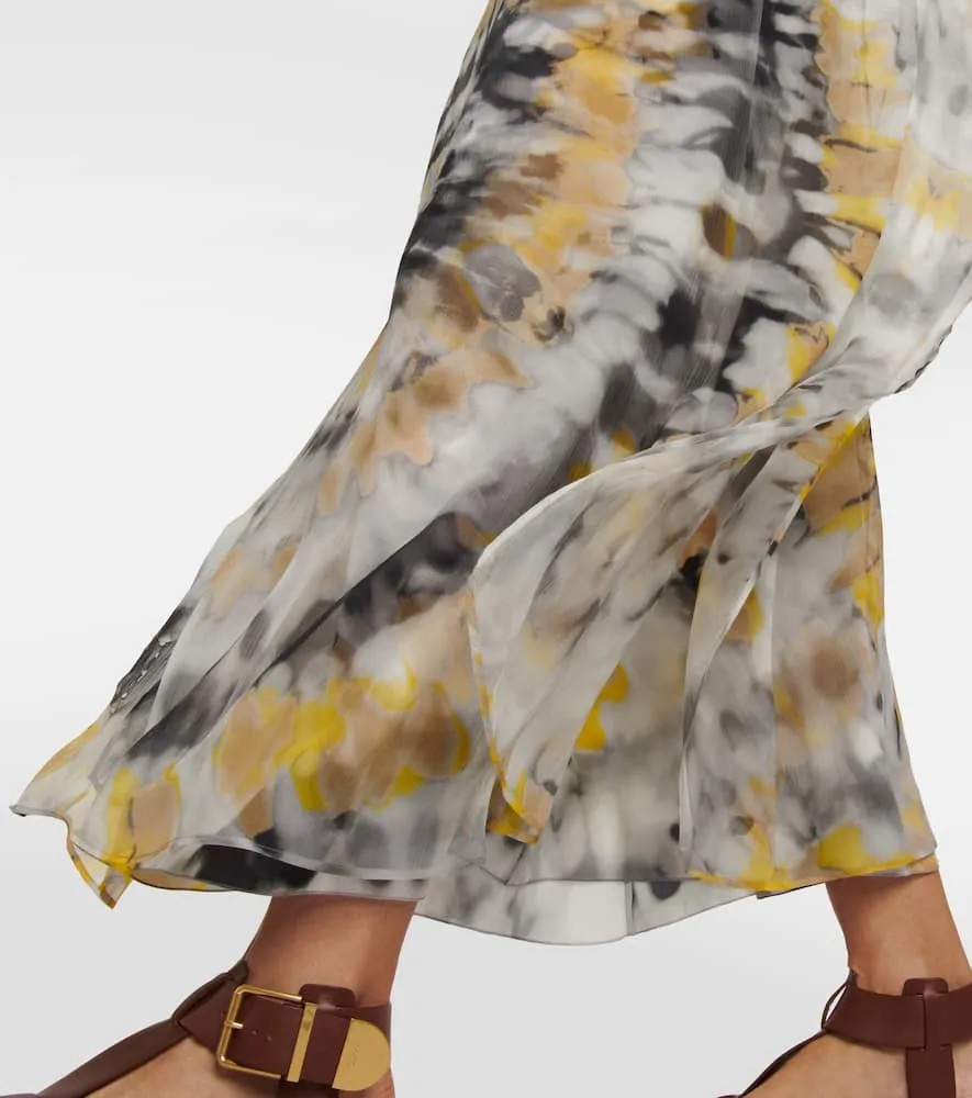 Chloe Printed silk kaftan
