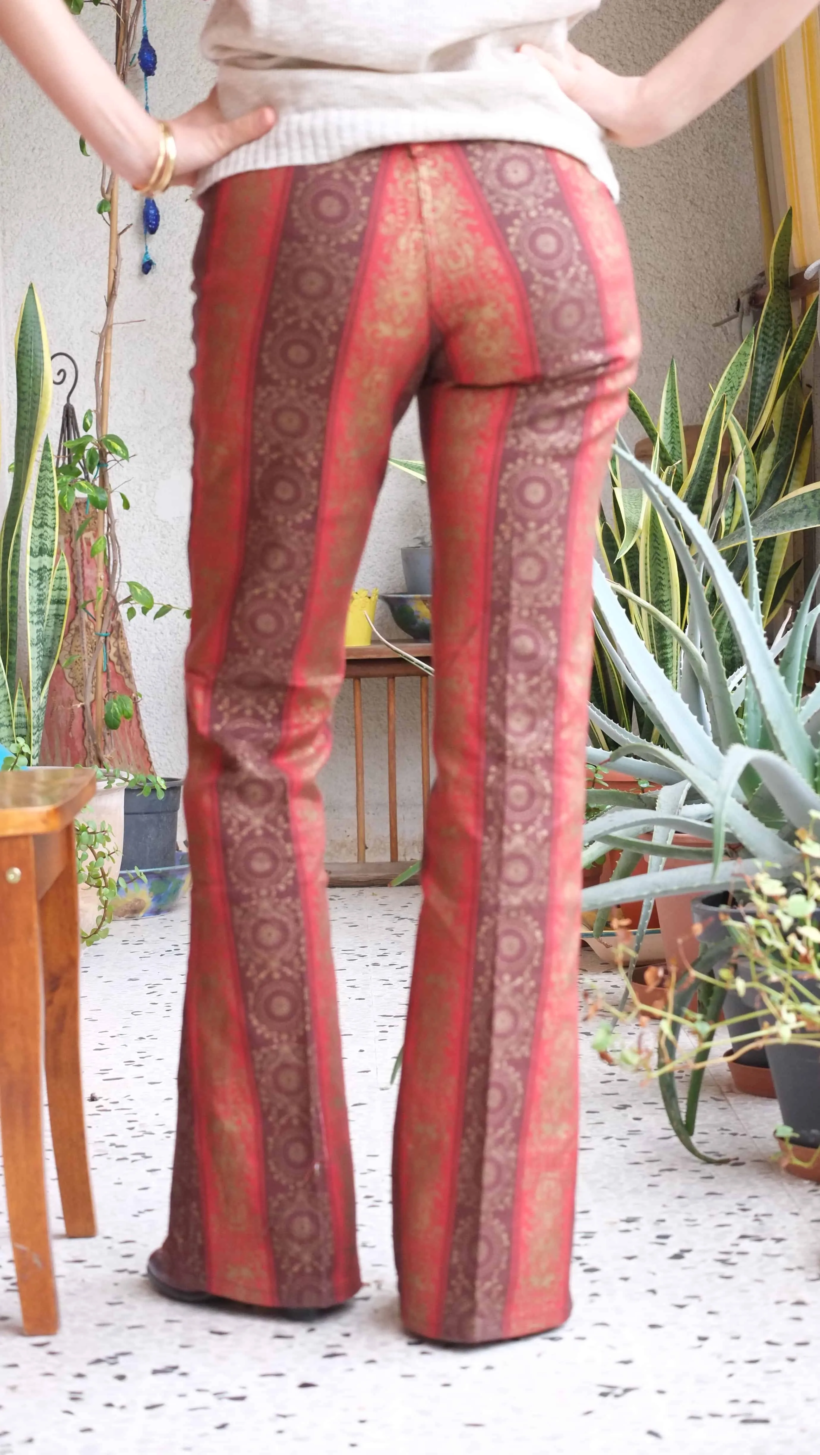 CONTUR Brocade 70s Flare Bottoms