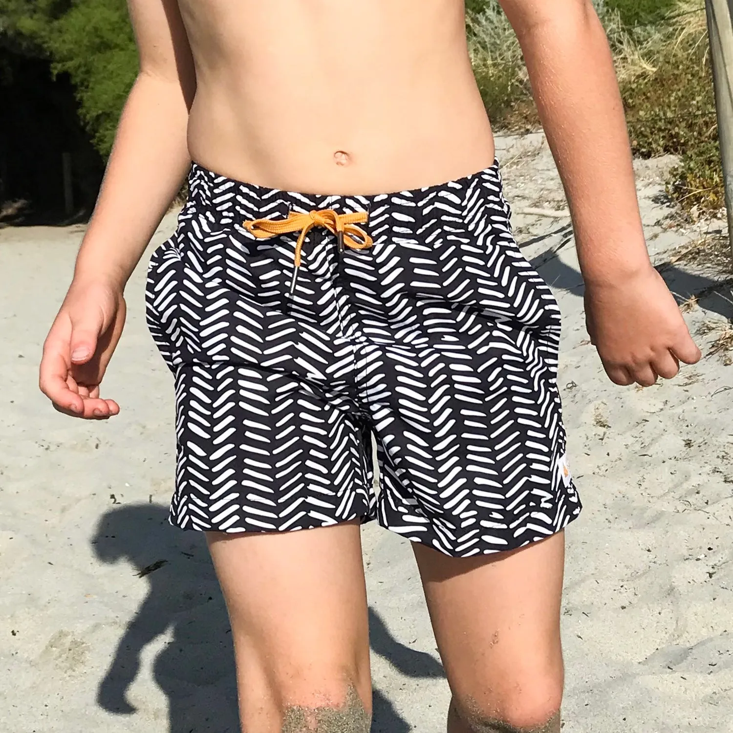 Kids Retro Trunks: Tribal