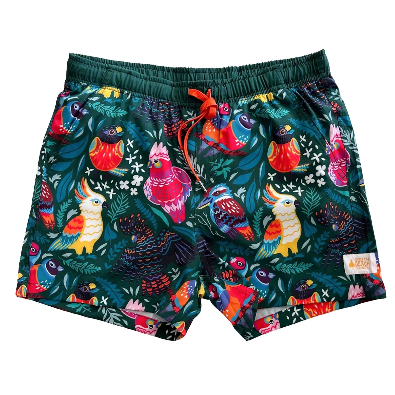 Men's Stretchy Trunks: Aussie Birds
