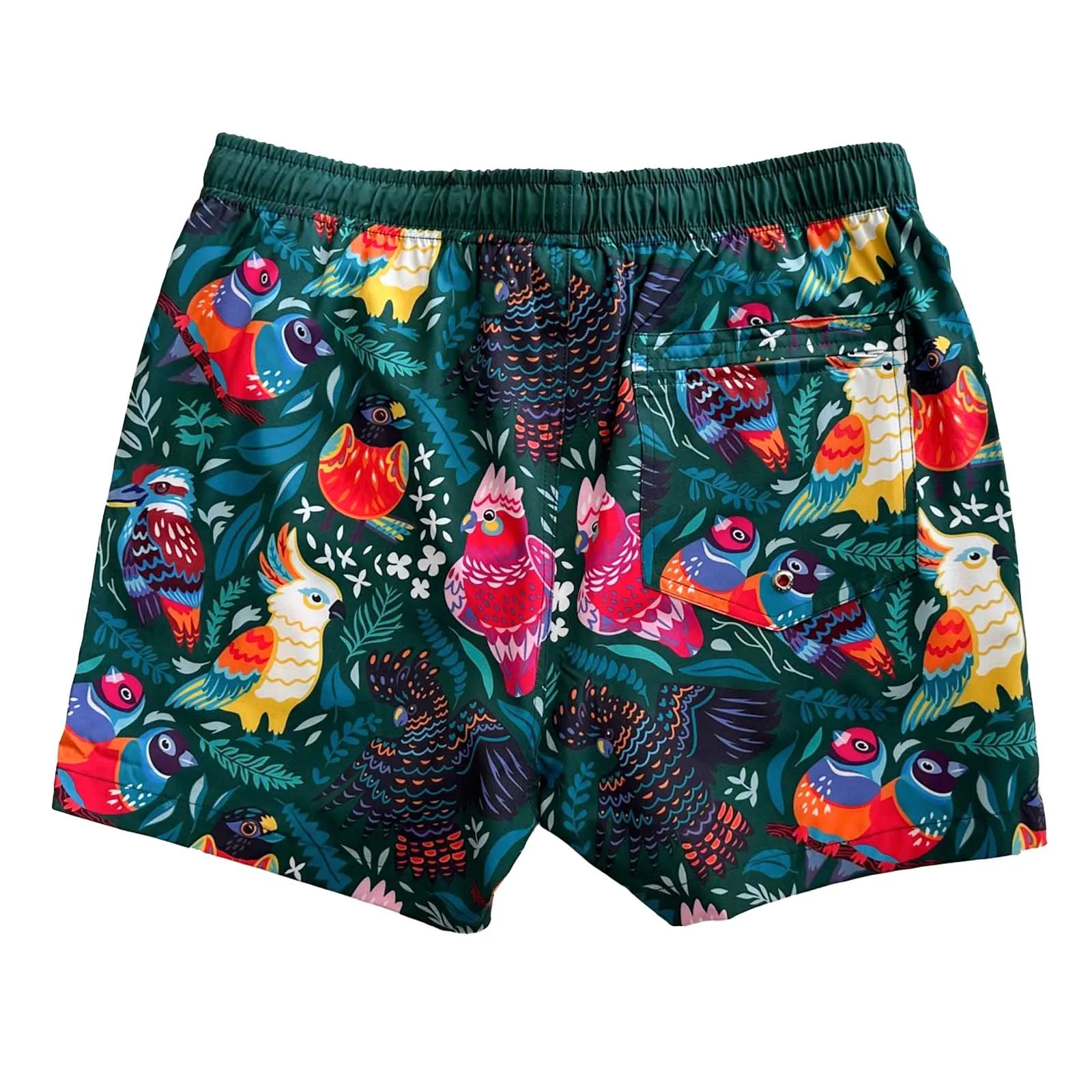 Men's Stretchy Trunks: Aussie Birds
