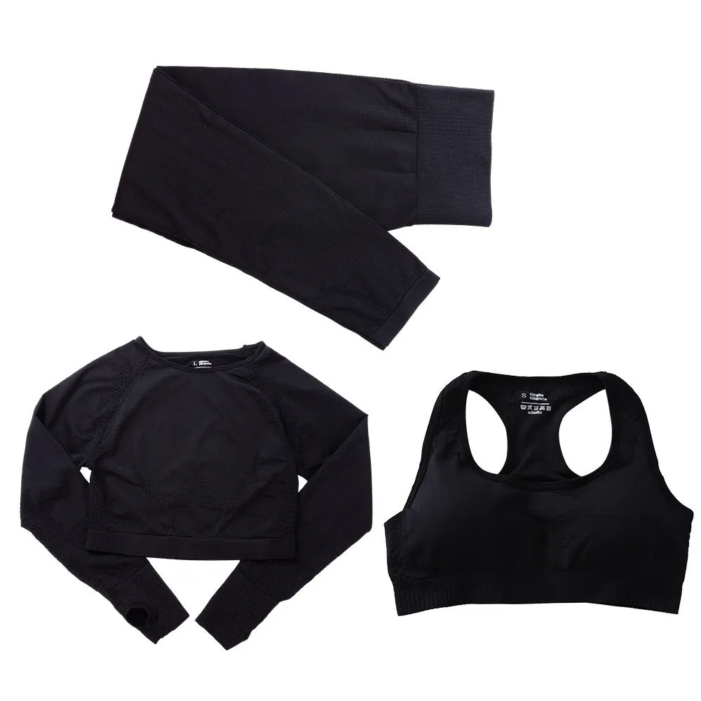 Seamless Three-Piece Bra Set