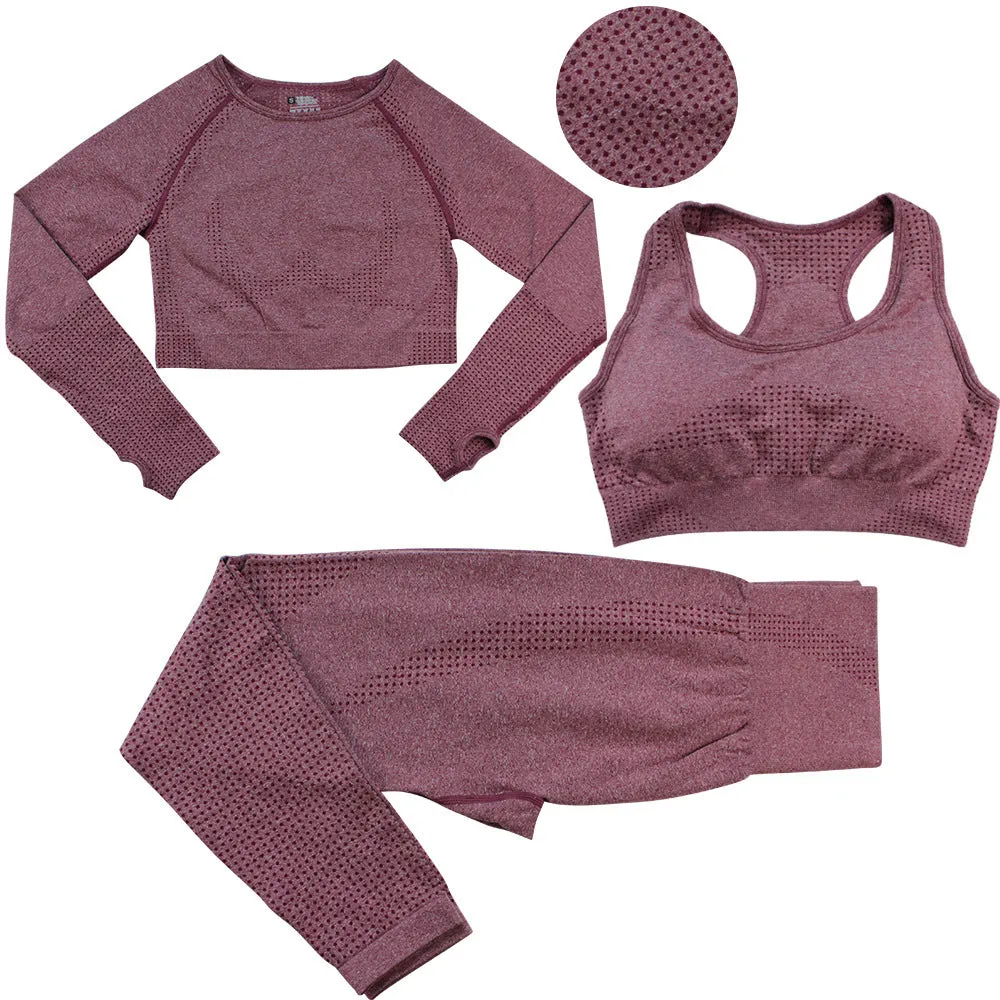 Seamless Three-Piece Bra Set