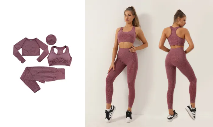 Seamless Three-Piece Bra Set