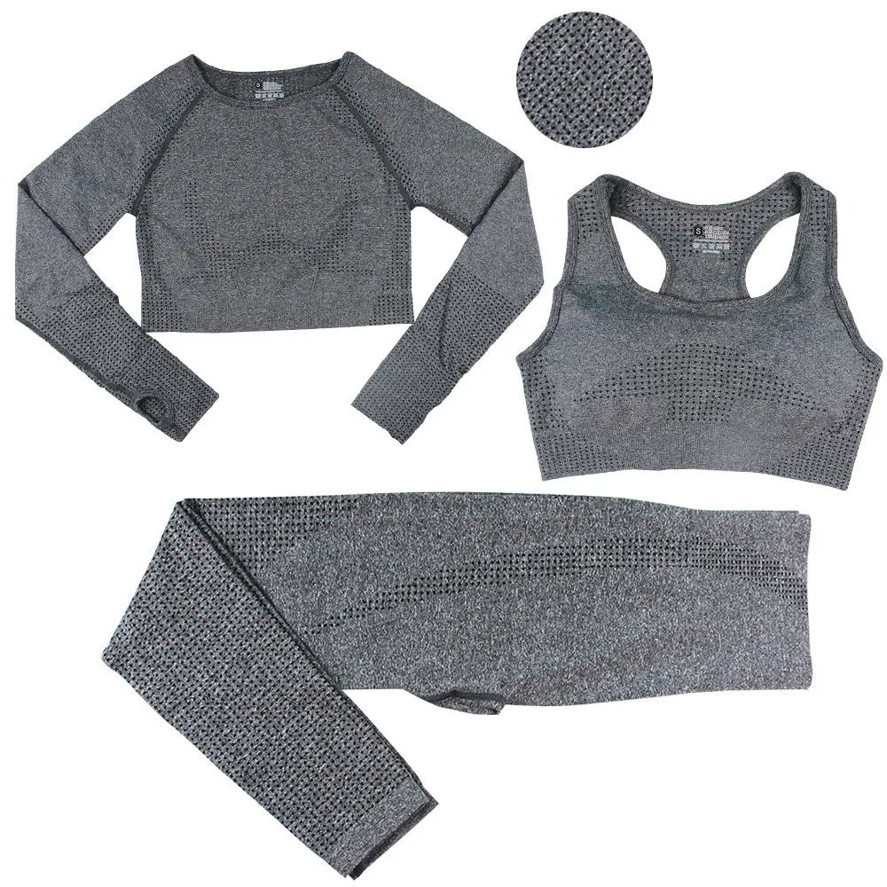 Seamless Three-Piece Bra Set