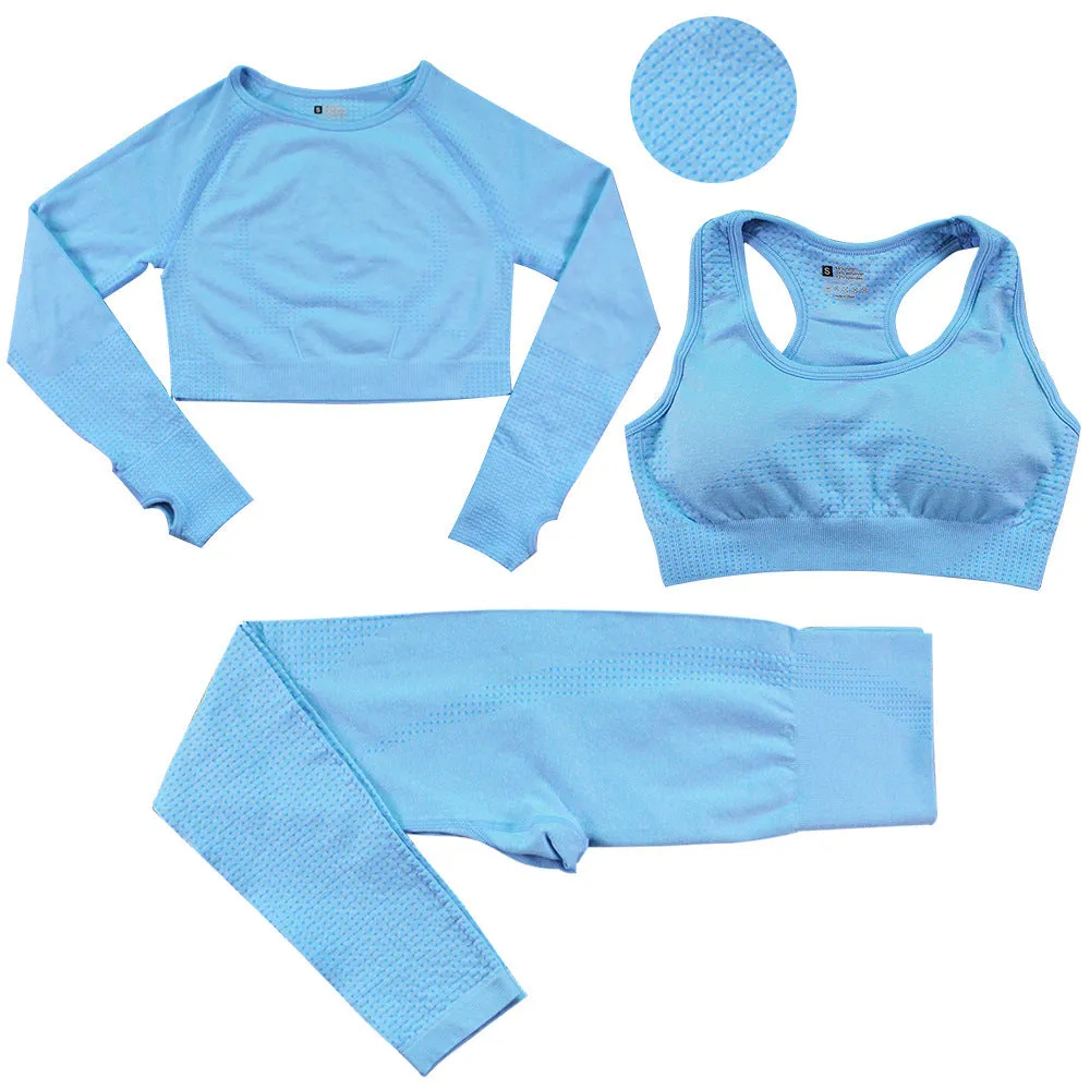 Seamless Three-Piece Bra Set
