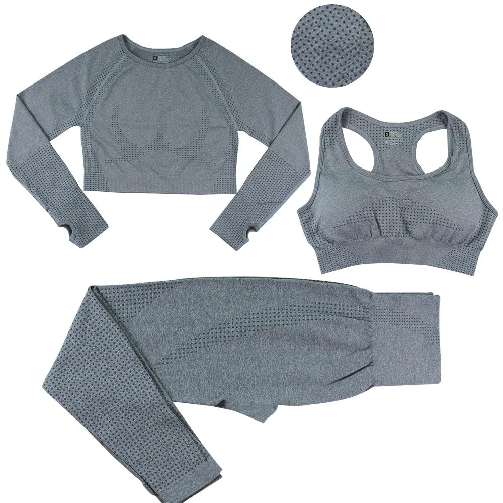 Seamless Three-Piece Bra Set