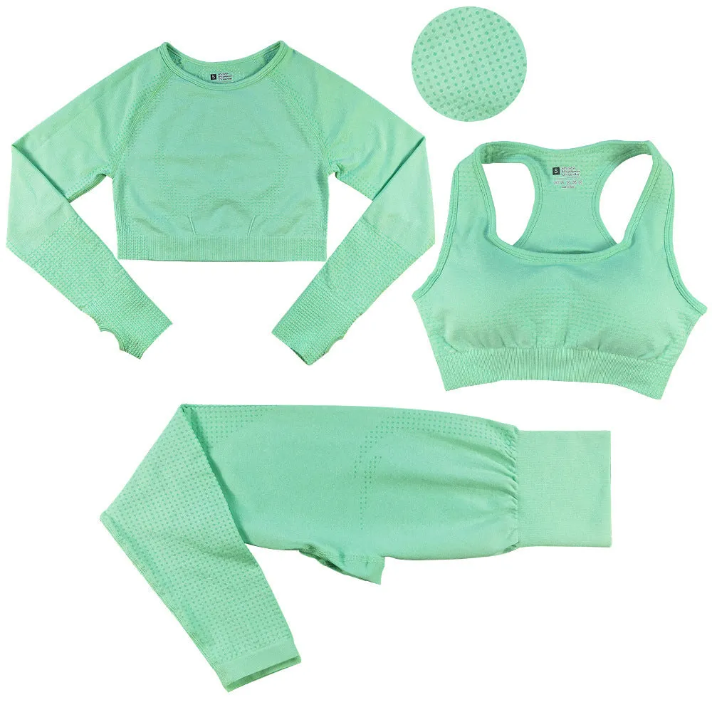 Seamless Three-Piece Bra Set