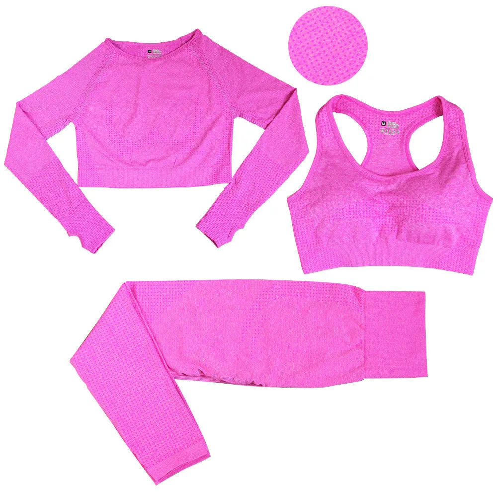 Seamless Three-Piece Bra Set