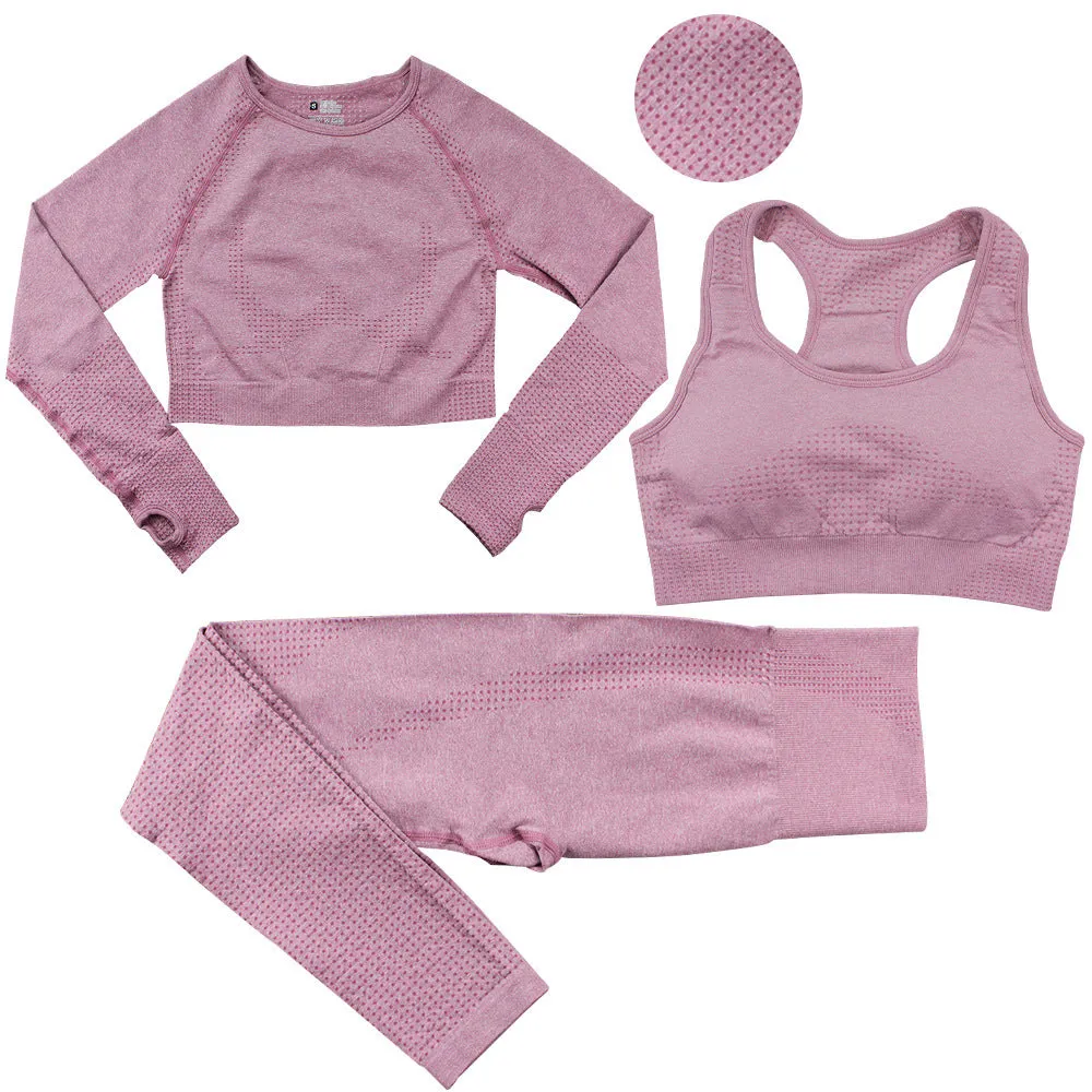 Seamless Three-Piece Bra Set
