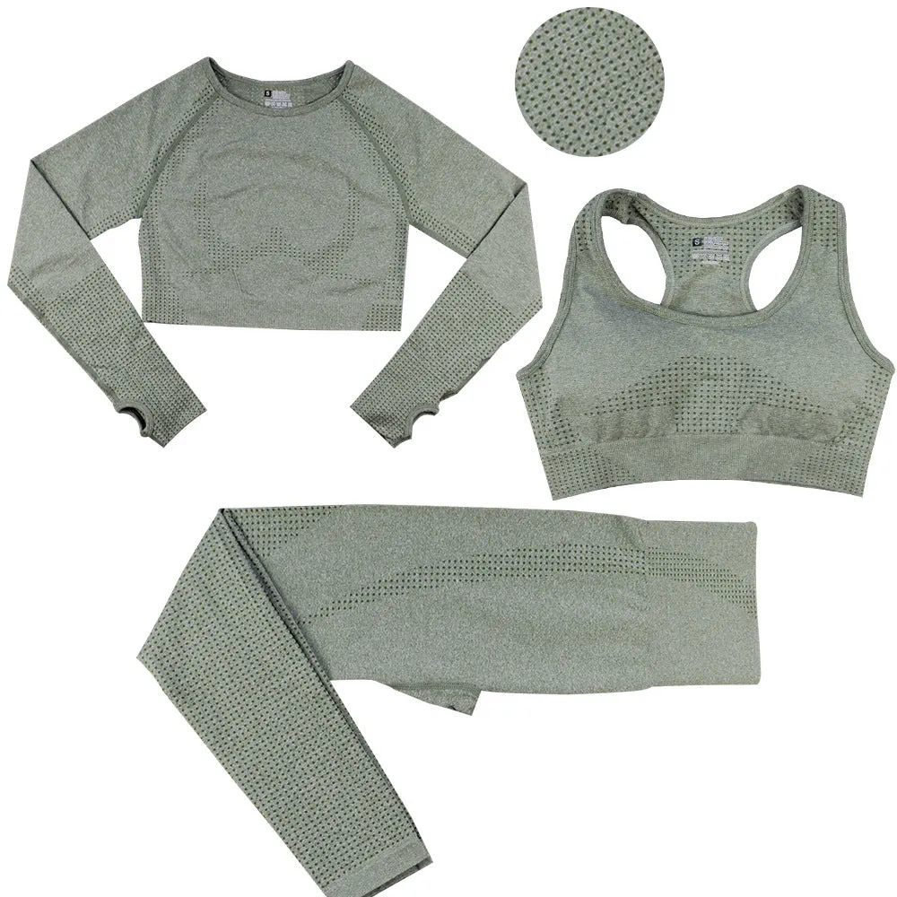 Seamless Three-Piece Bra Set