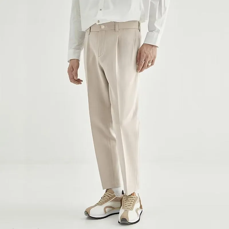 Spring And Summer Pendant Design Ankle-length Pants Straight Loose Drooping Casual