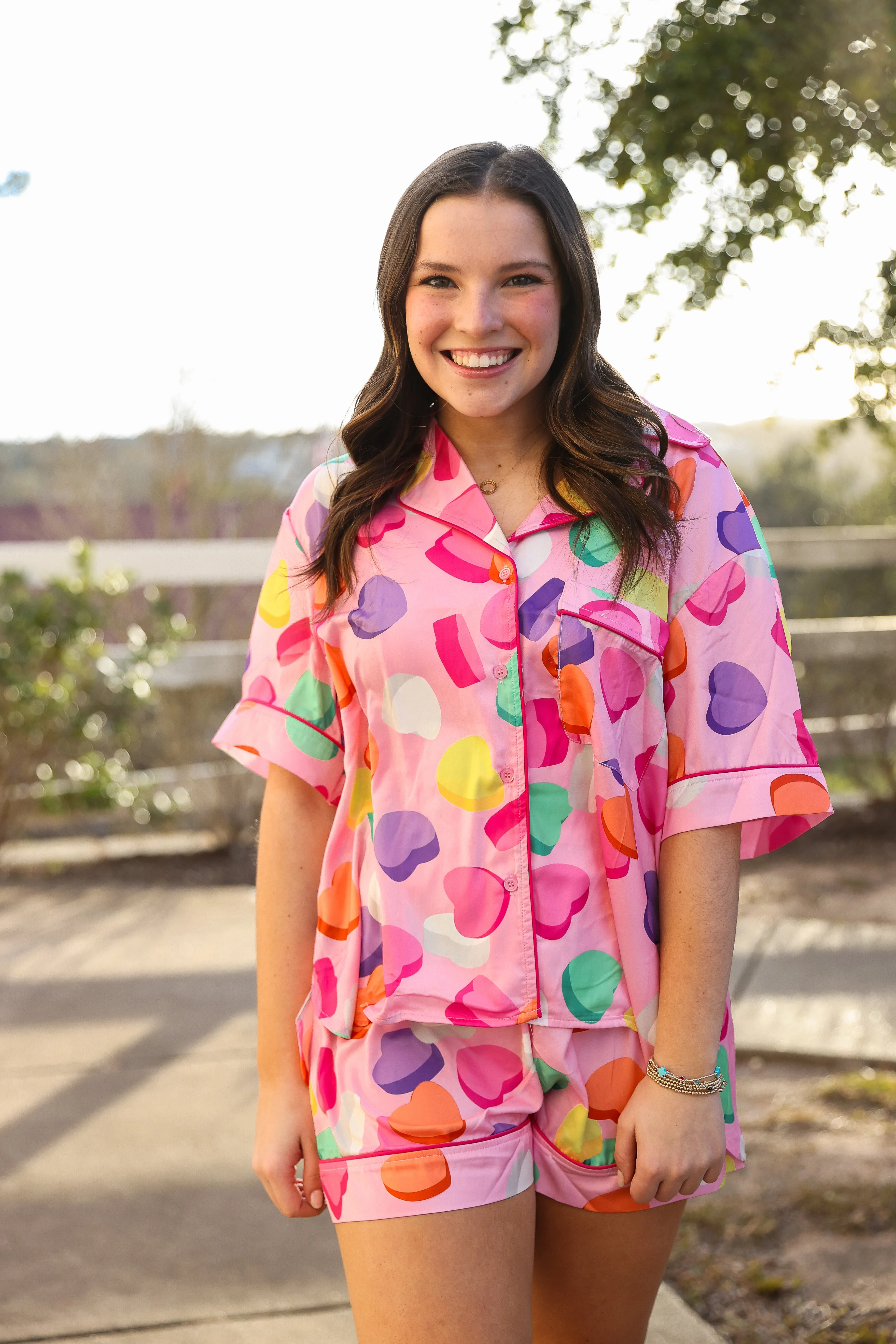 Valentines Candy Heart Pajama Bottoms