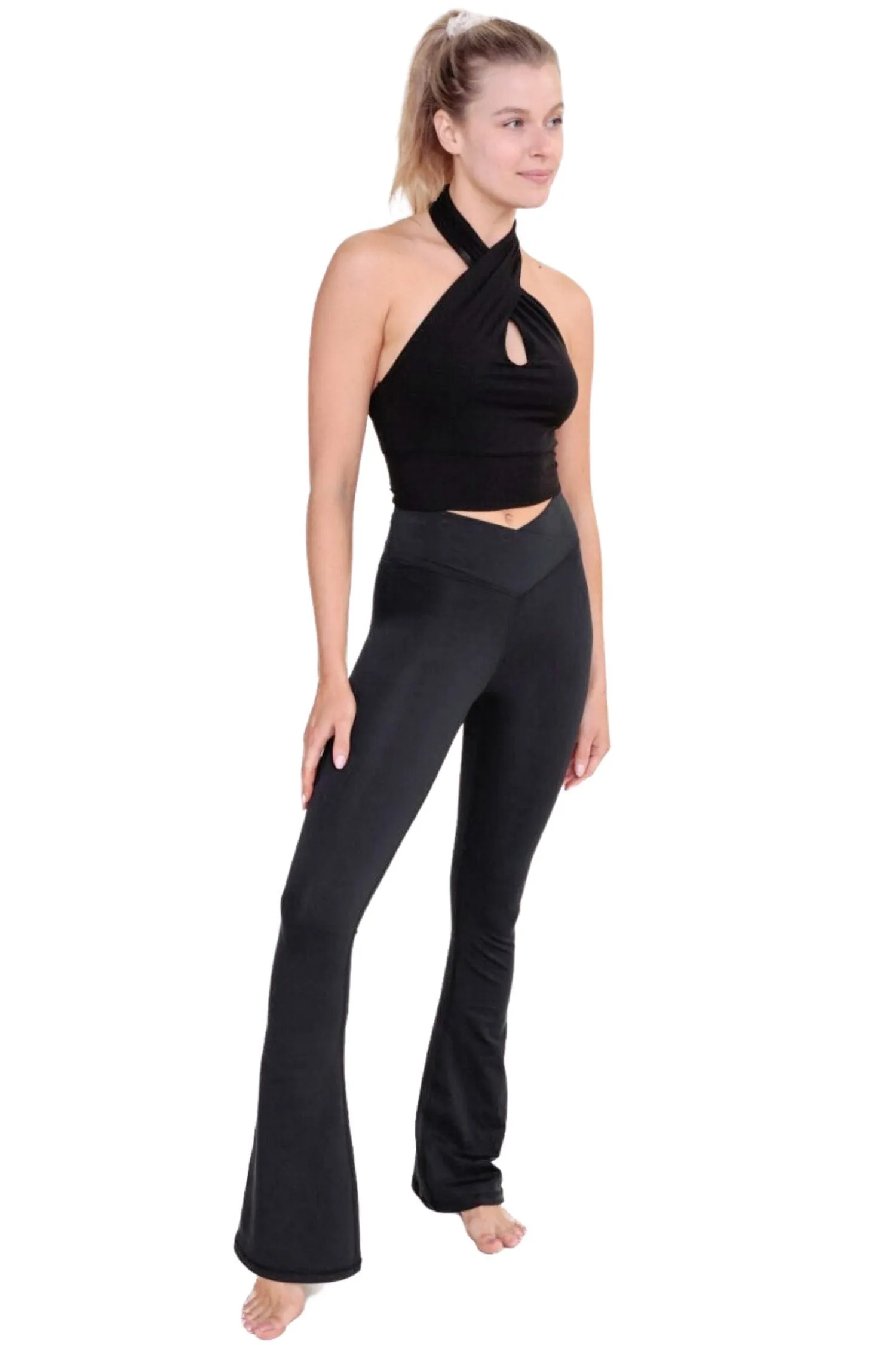 Venice Crossover Waist Yoga Pants
